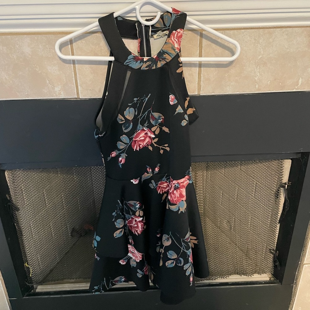 Floral Sleeveless Charlotte Russe Mini Dress